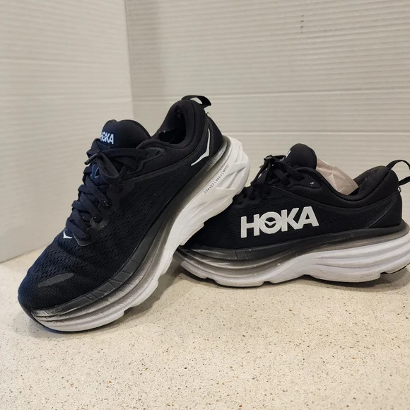 HOKA One One Bondi 8 Running Shoes Sneakers Womens Size 5B No Box Used - Picture 1 of 11